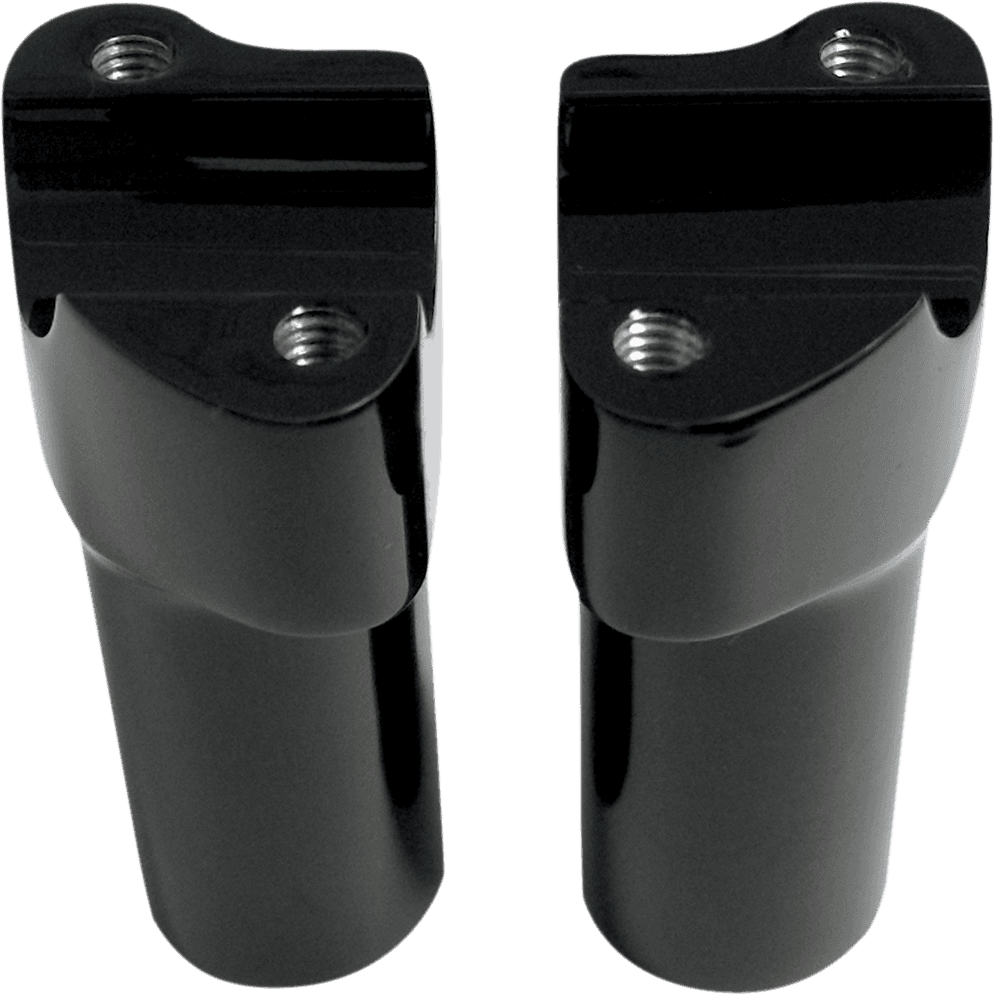 DRAG SPECIALTIES 0602-0351 Buffalo Billet Aluminum Handlebar Risers - 3" - Black