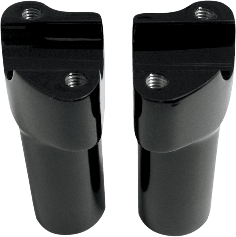 DRAG SPECIALTIES 0602-0351 Buffalo Billet Aluminum Handlebar Risers - 3" - Black