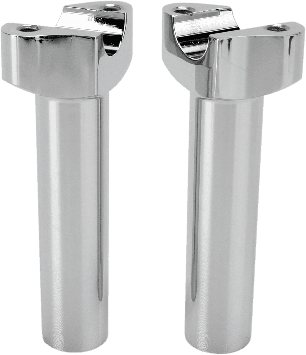 DRAG SPECIALTIES 0602-0400 Forged Aluminum Handlebar Risers - Straight - 5-1/2" - Chrome