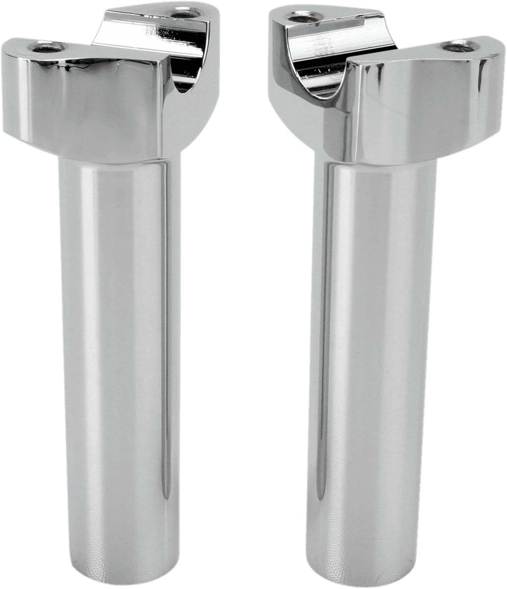 DRAG SPECIALTIES 0602-0400 Forged Aluminum Handlebar Risers - Straight - 5-1/2" - Chrome