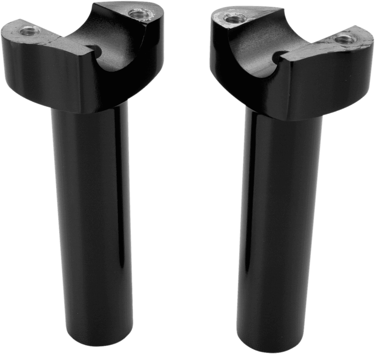 DRAG SPECIALTIES 0602-0405 Forged Aluminum Handlebar Risers - Straight - 5-1/2" - Black