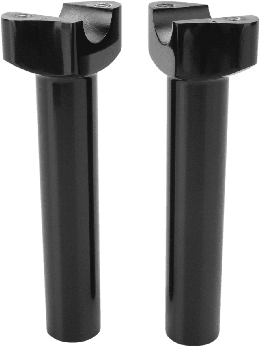 DRAG SPECIALTIES 0602-0406 Forged Aluminum Handlebar Risers - Straight - 6-1/2" - Black