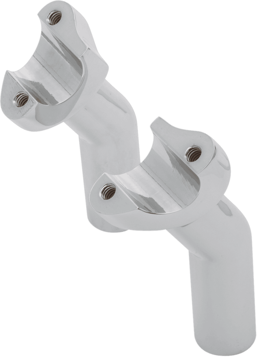 DRAG SPECIALTIES 0602-0409 Forged Aluminum Handlebar Risers - Pullback - 4-1/2" - Chrome