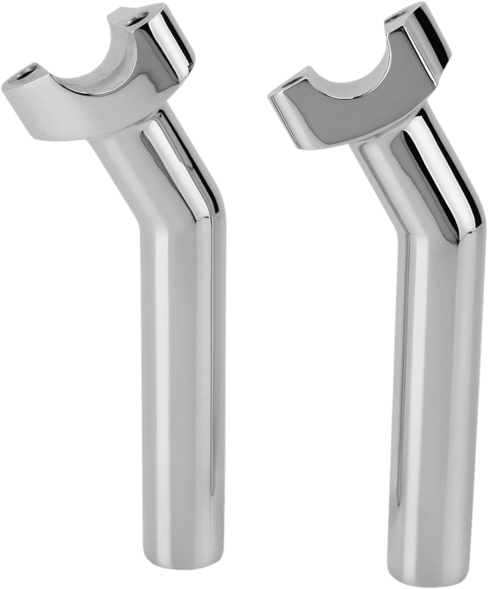 DRAG SPECIALTIES 0602-0411 Forged Aluminum Handlebar Risers - Pullback - 6-1/2" - Chrome