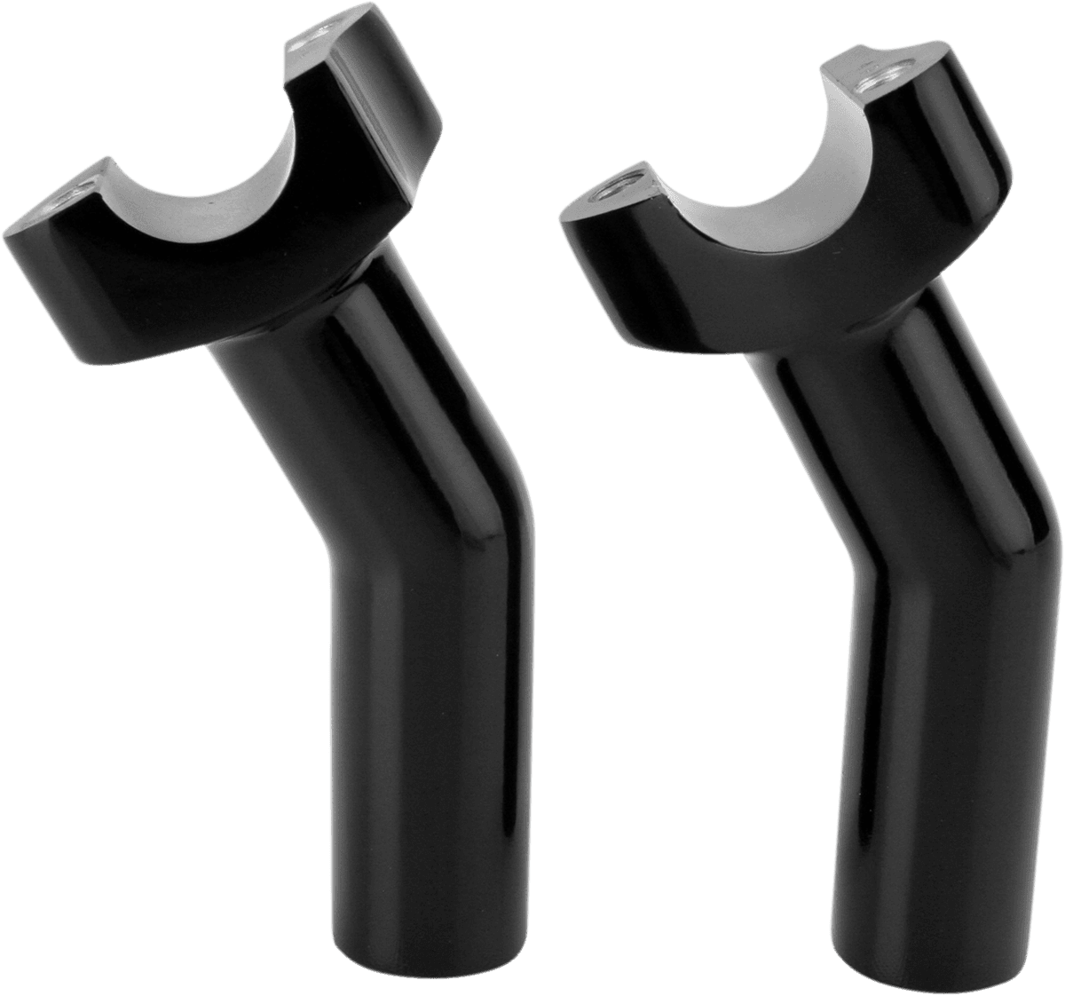 DRAG SPECIALTIES 0602-0414 Forged Aluminum Handlebar Risers - Pullback - 4-1/2" - Black