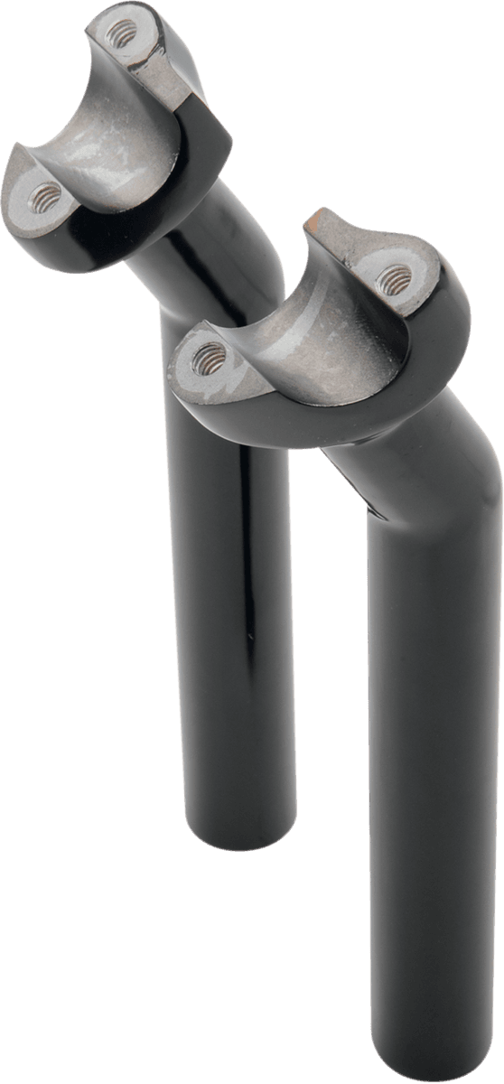 DRAG SPECIALTIES 0602-0417 Forged Aluminum Handlebar Risers - Pullback - 8-1/2" - Black