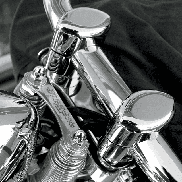 DRAG SPECIALTIES 0602-0418 Big Buffalo 1-1/2" Springer Handlebar Riser Kit - Chrome — image 2 of 2