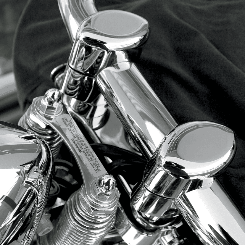 DRAG SPECIALTIES 0602-0418 Big Buffalo 1-1/2" Springer Handlebar Riser Kit - Chrome — image 2 of 2