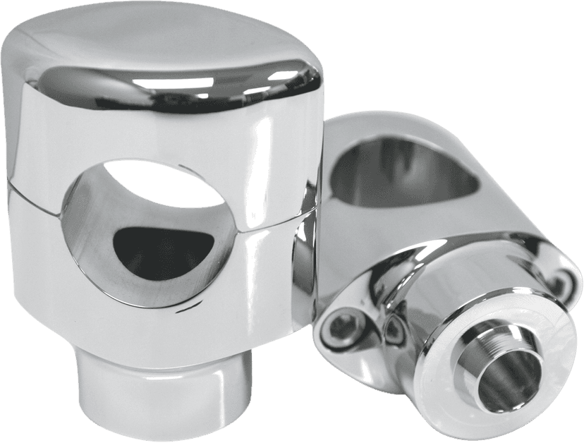DRAG SPECIALTIES 0602-0418 Big Buffalo 1-1/2" Springer Handlebar Riser Kit - Chrome — image 1 of 2