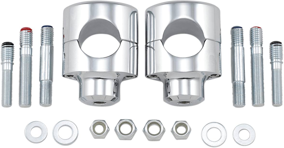 DRAG SPECIALTIES 0602-0465 Big Buffalo Handlebar Risers - 1-1/2" - Chrome
