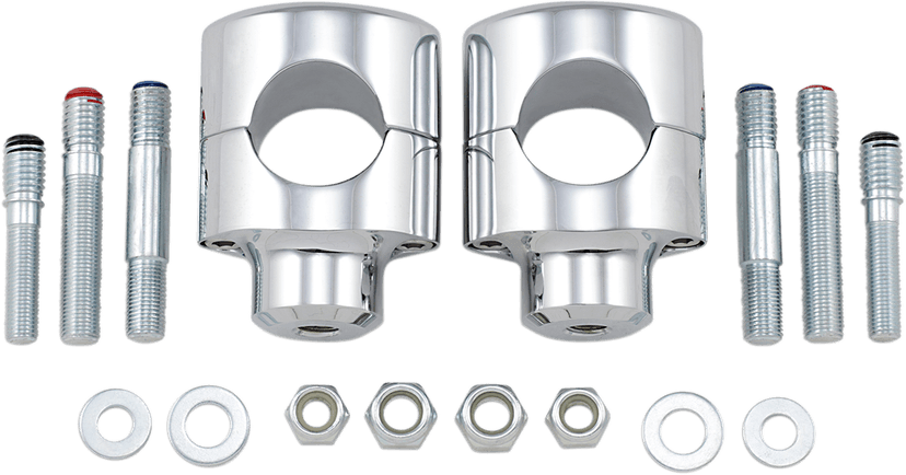 DRAG SPECIALTIES 0602-0465 Big Buffalo Handlebar Risers - 1-1/2" - Chrome