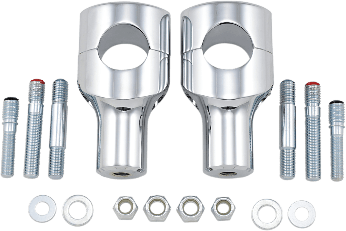 DRAG SPECIALTIES 0602-0467 Big Buffalo Handlebar Risers - 3" - Chrome