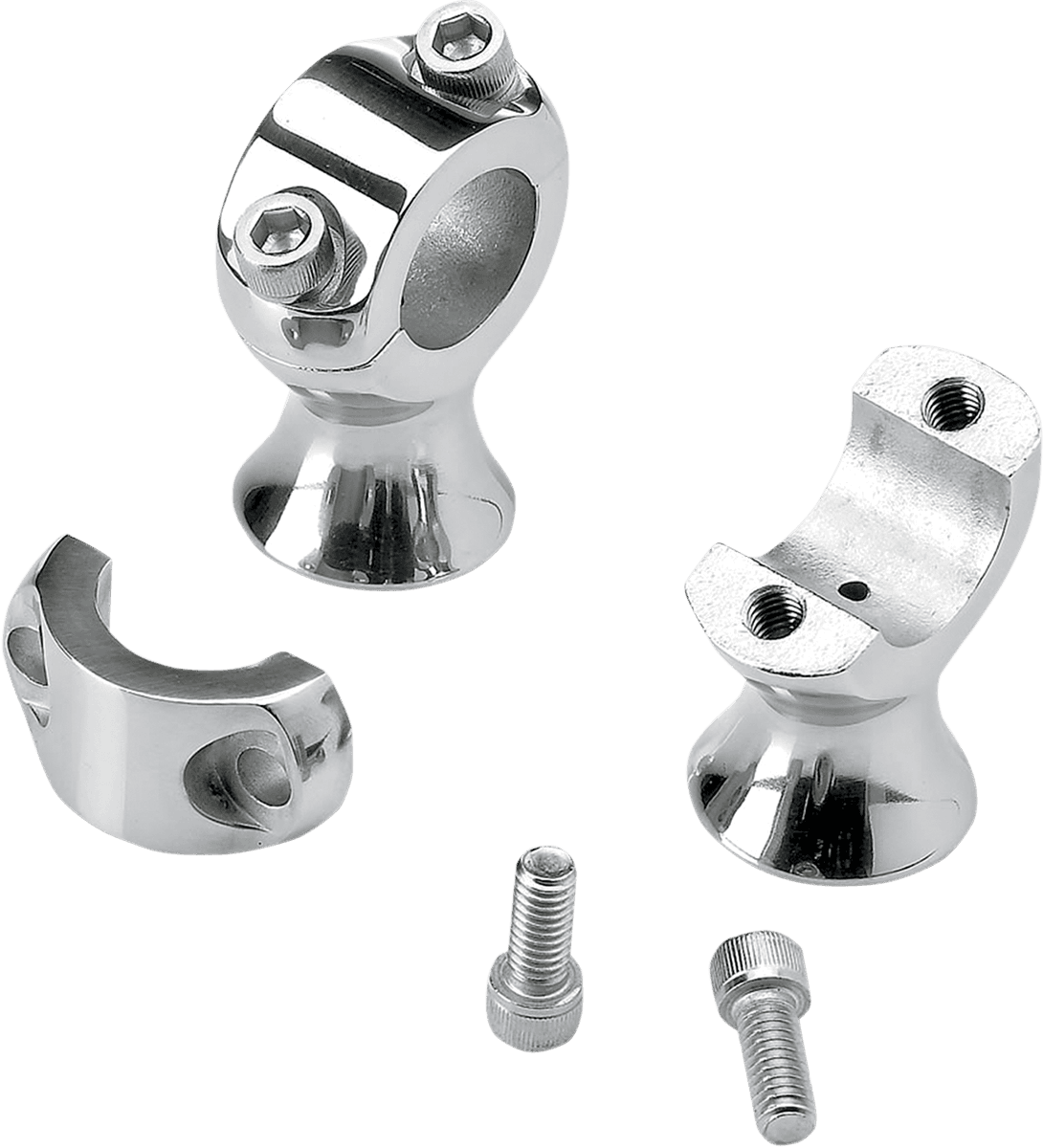 BILTWELL 0602-0567 1-3/4" Slimline Handlebar Risers - Polished