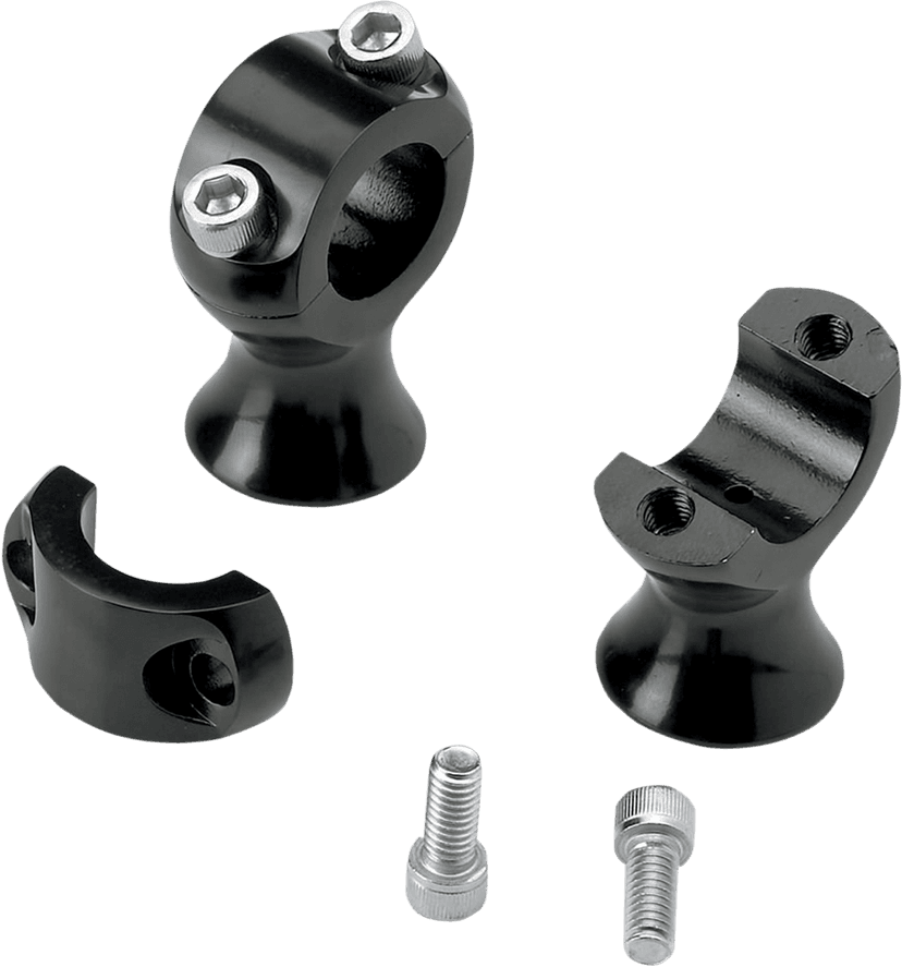 BILTWELL 0602-0568 1-3/4" Slimline Handlebar Risers - Black
