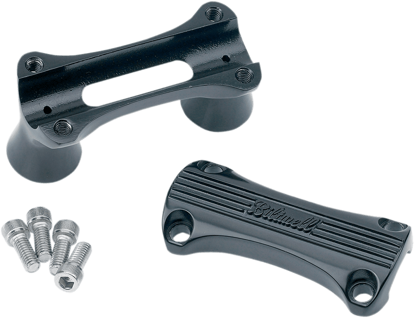 BILTWELL 0602-0570 2" Thunder Handlebar Risers - Black — image 2 of 4