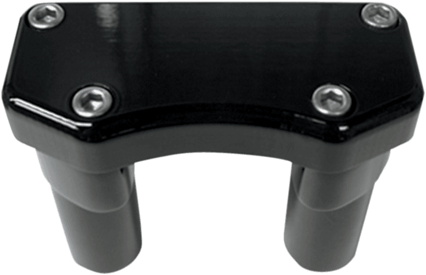 DRAG SPECIALTIES 0602-0587 Handlebar Riser & Top Clamp Kit - 3" - Buffalo - Black — image 2 of 2