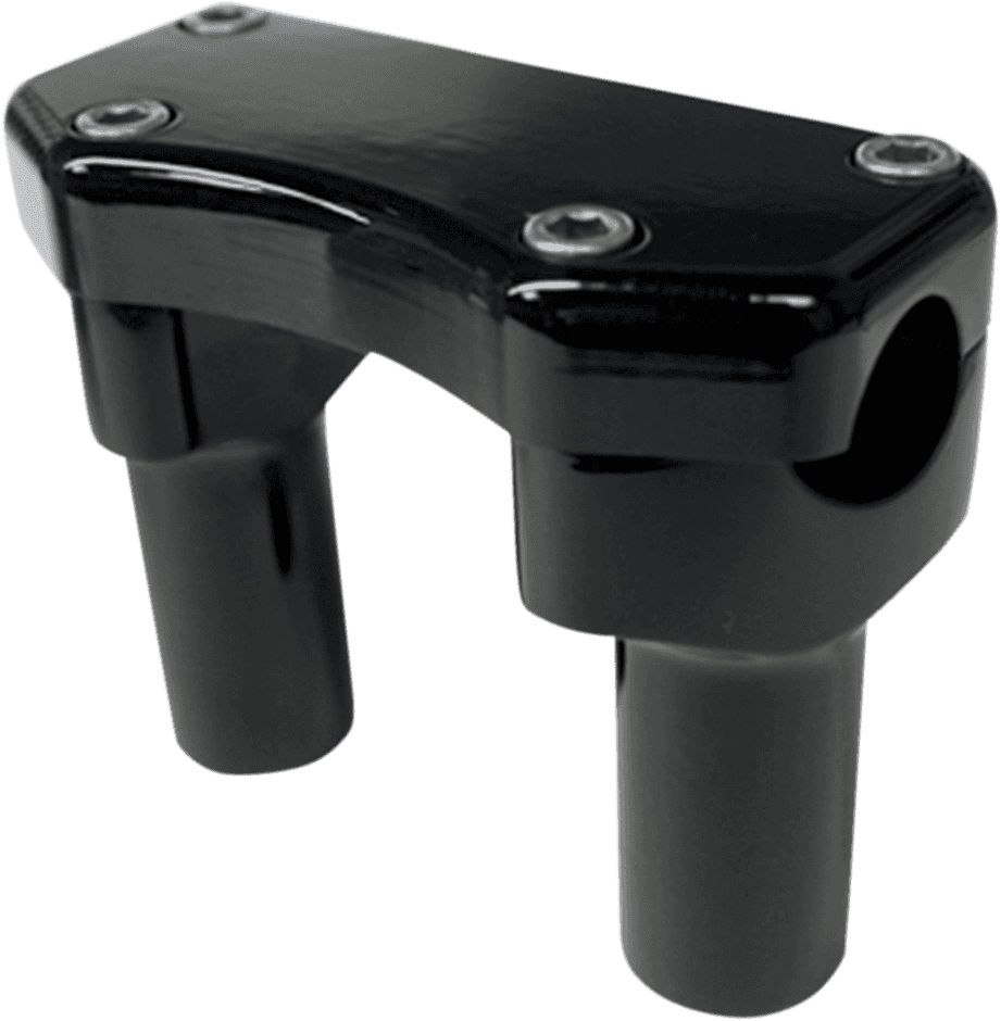 DRAG SPECIALTIES 0602-0587 Handlebar Riser & Top Clamp Kit - 3" - Buffalo - Black