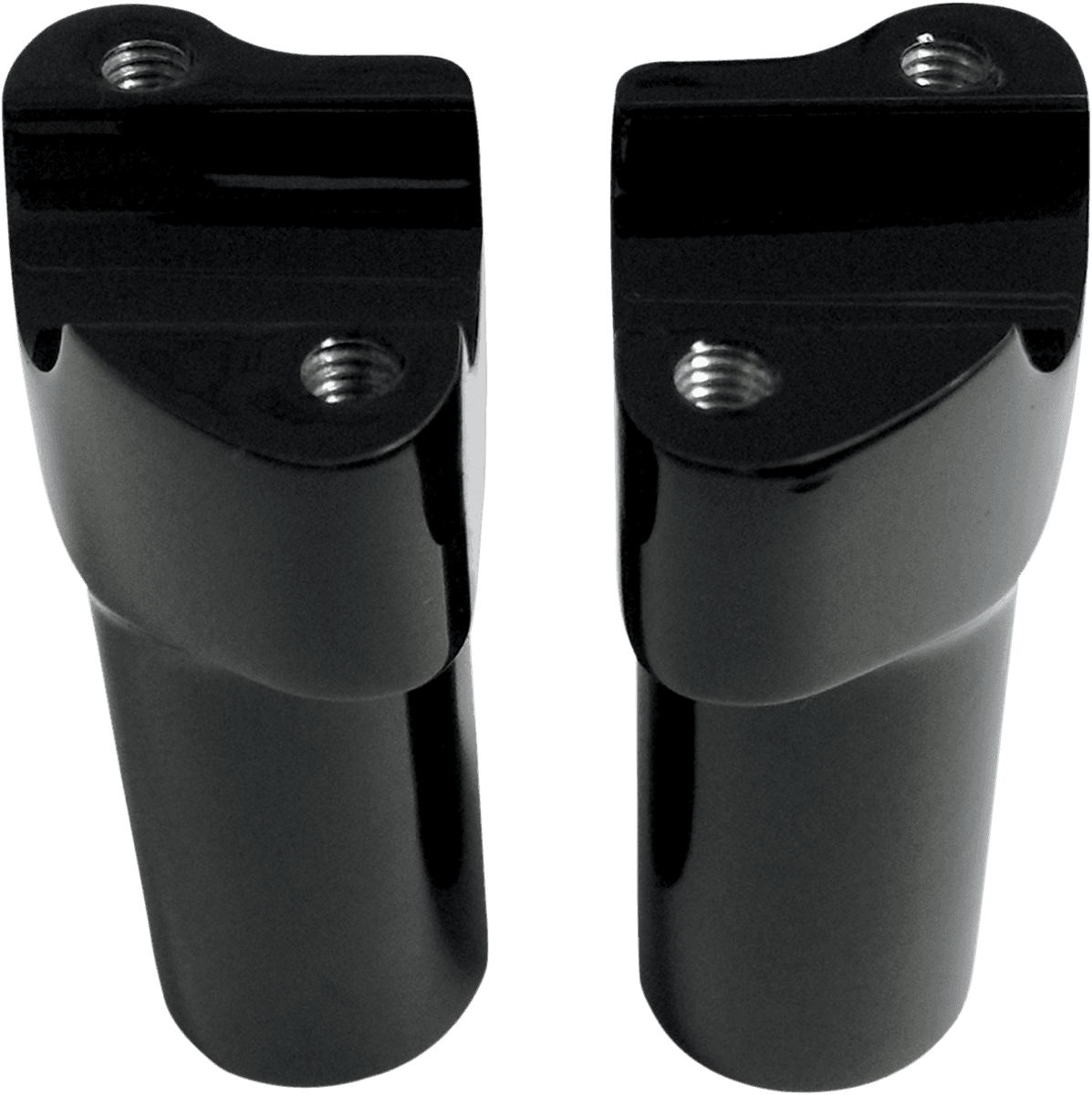 DRAG SPECIALTIES 0602-0589 Handlebar Riser & Top Clamp Kit - 4" - Buffalo - Black