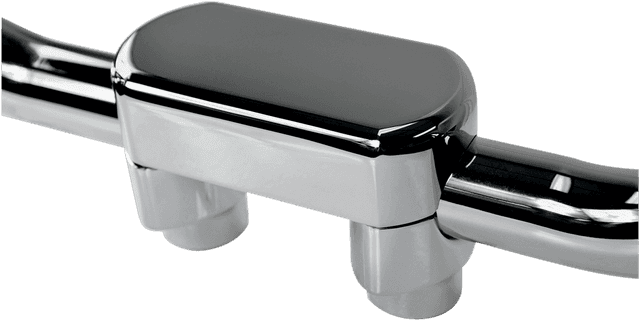 DRAG SPECIALTIES 0602-0600 Handlebar Riser & Top Clamp Kit - 1-1/2" - Big Buffalo - Chrome