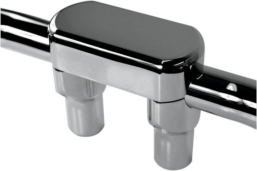 DRAG SPECIALTIES 0602-0602 Handlebar Riser & Top Clamp Kit - 3" - Big Buffalo - Chrome