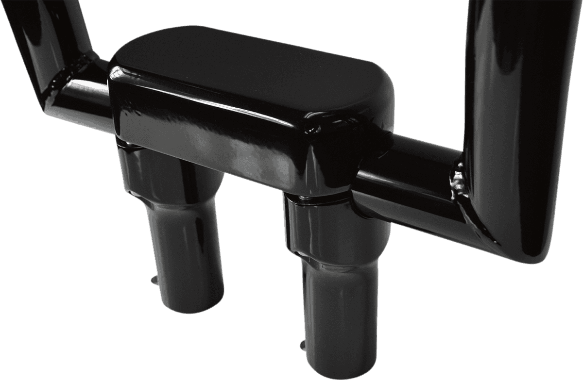 DRAG SPECIALTIES 0602-0605 Handlebar Riser & Top Clamp Kit - 4" - Big Buffalo - Black