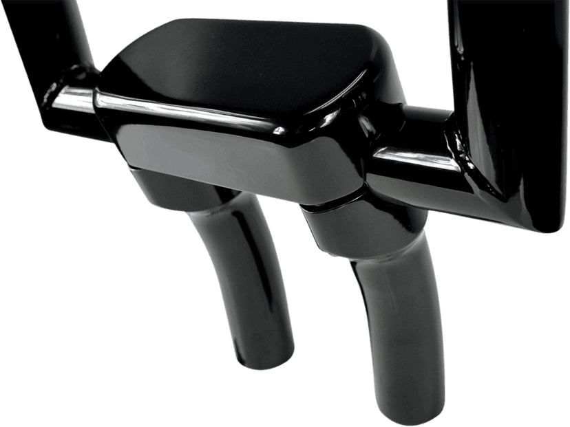 DRAG SPECIALTIES 0602-0607 Handlebar Riser & Top Clamp Kit - 5-1/2" - Big Buffalo - Black