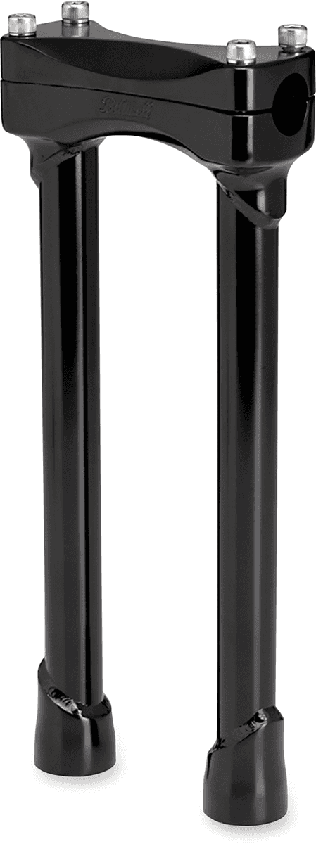 BILTWELL 0602-0763 Murdock Handlebar Risers - 12" - Black