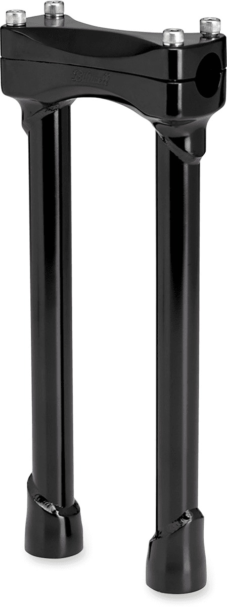 BILTWELL 0602-0763 Murdock Handlebar Risers - 12" - Black — image 1 of 2