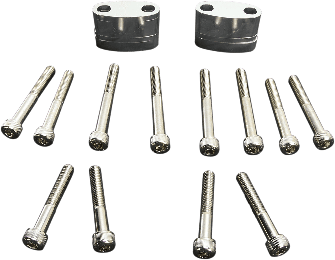 EMGO 0602-0786 Aluminum Handlebar Riser Kit - 7/8" - Aluminum
