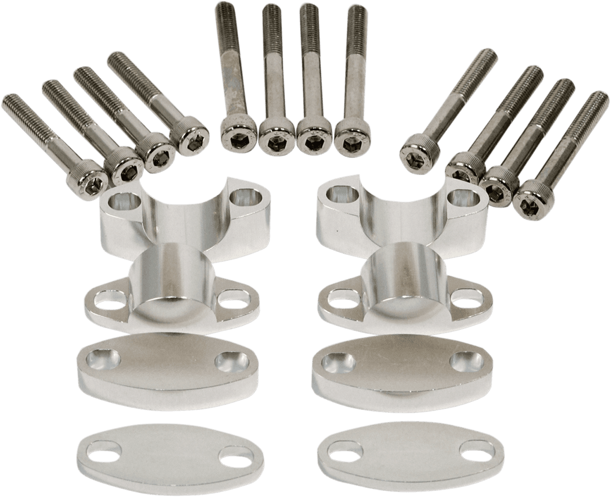 EMGO 0602-0788 Aluminum Handlebar Riser Kit - 1-1/8" - Aluminum