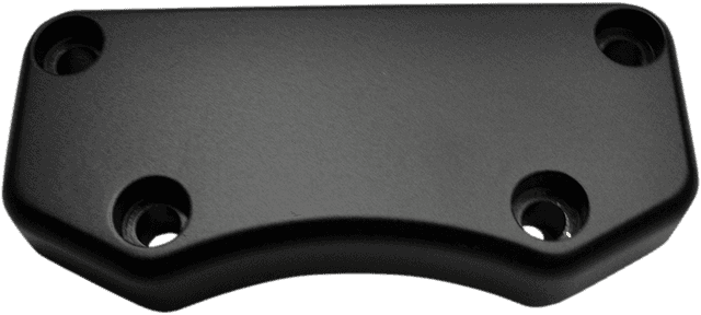 DRAG SPECIALTIES 0602-0808 Buffalo Handlebar Clamp - Smooth - Flat Black