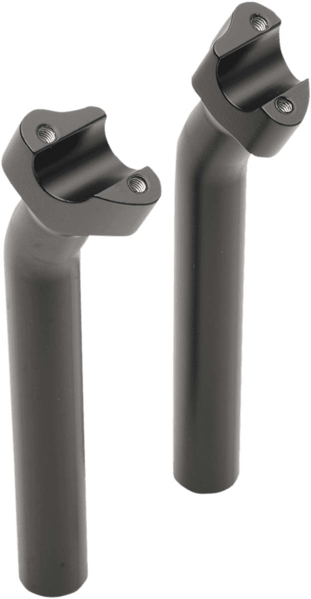 DRAG SPECIALTIES 0602-0810 Buffalo Billet Aluminum Handlebar Risers - 9-1/2" - Flat Black