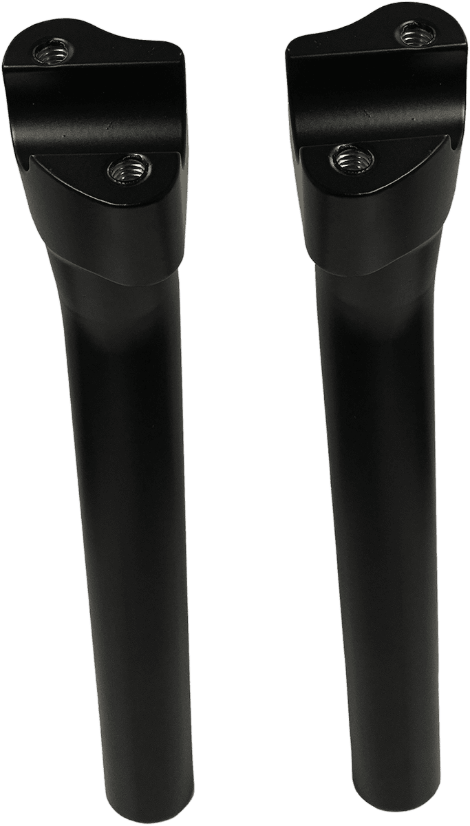 DRAG SPECIALTIES 0602-0810 Buffalo Billet Aluminum Handlebar Risers - 9-1/2" - Flat Black — image 2 of 2