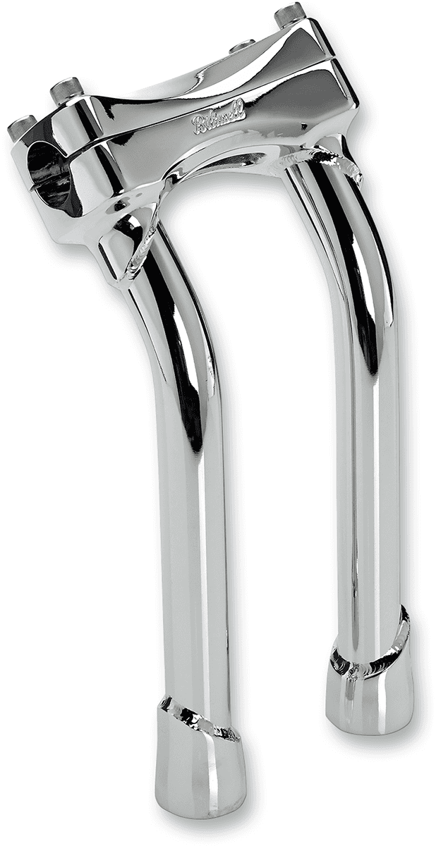 BILTWELL 0602-0896 Murdock Handlebar Risers - Pullback - 10" - Chrome