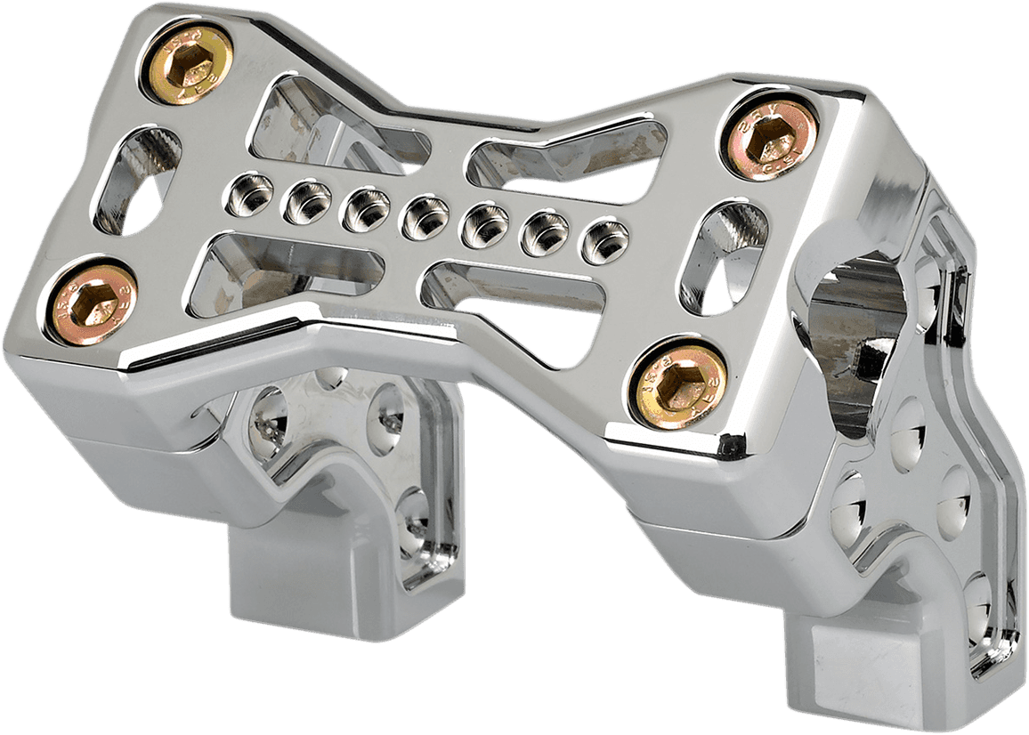 JOKER MACHINE 0602-0911 Bridge Handlebar Riser Kit - Pullback - Chrome