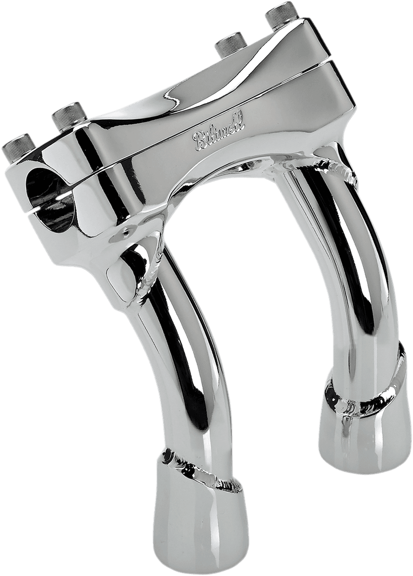 BILTWELL 0602-1064 Murdock Handlebar Risers - Pullback - 6" - Chrome — image 1 of 2
