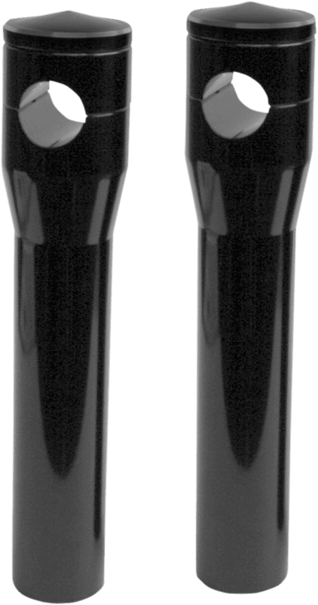 ACCUTRONIX 0602-1202 Elite Custom Billet Aluminum Risers - Standard - 8" - Black
