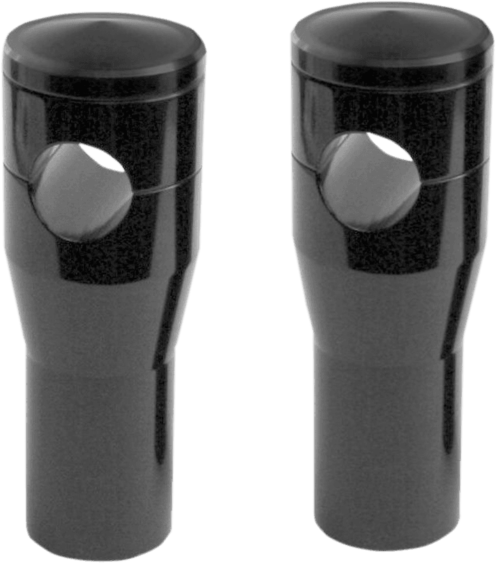 ACCUTRONIX 0602-1205 Elite Custom Billet Aluminum Risers - Springer - 4" - Black