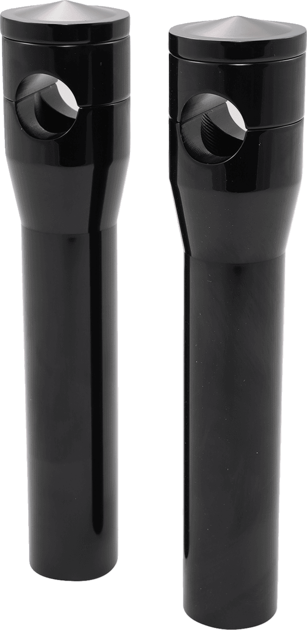 ACCUTRONIX 0602-1207 Elite Custom Billet Aluminum Risers - Springer - 8" - Black