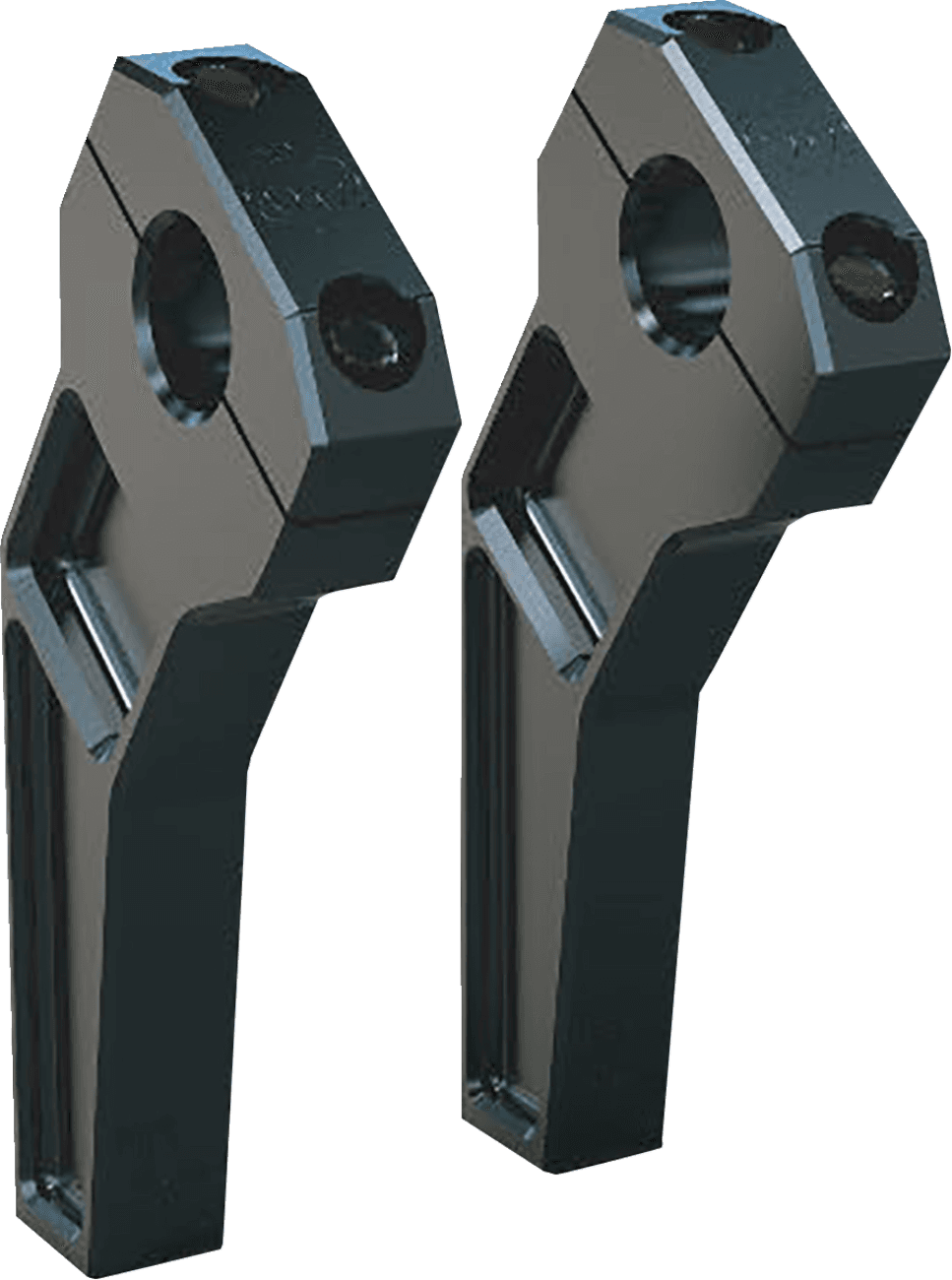 TODD'S CYCLE 0602-1385 Risers - Pullback - 1" Clamping - 6" Rise - Black