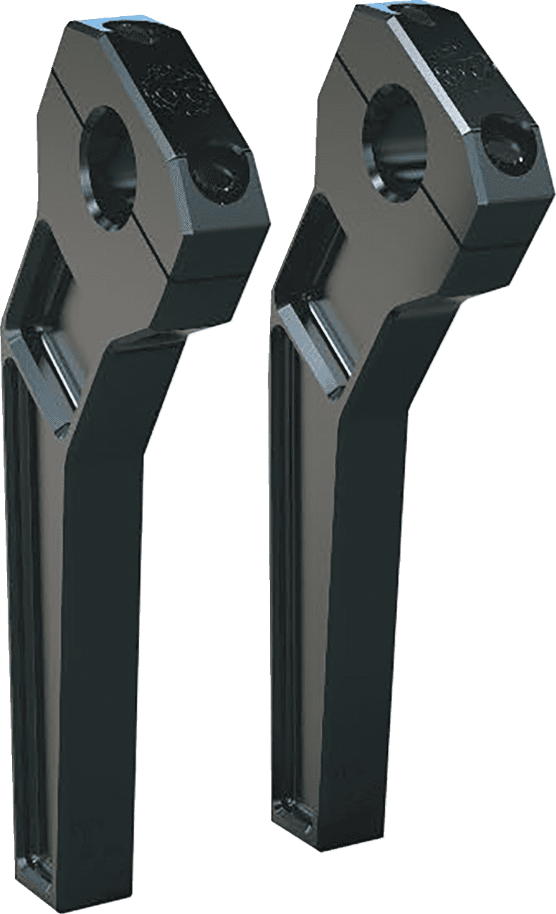 TODD'S CYCLE 0602-1398 Risers - Pullback - 1-1/8" Clamping - 8" Rise - Black