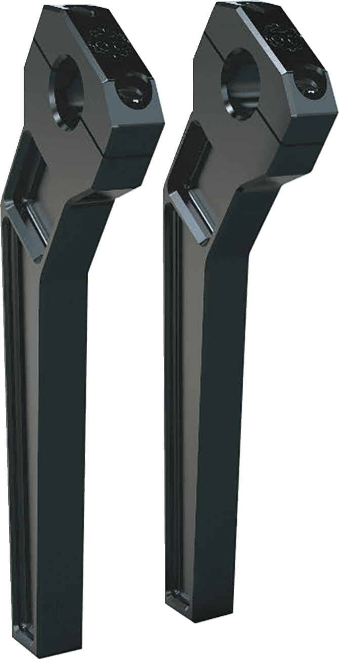 TODD'S CYCLE 0602-1399 Risers - Pullback - 1-1/8" Clamping - 10" Rise - Black