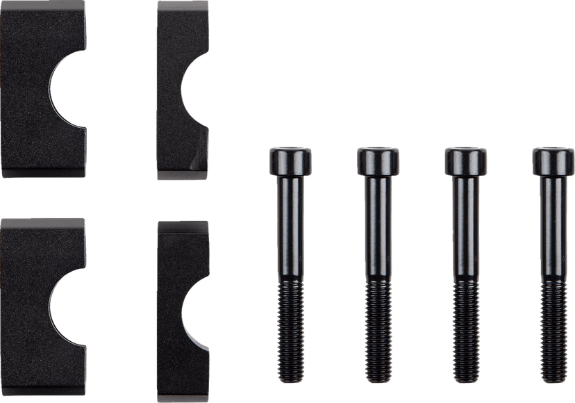 POWERMADD 0602-1430 Universal 7/8" Bar Risers w/ Bolts - 1" — image 2 of 3