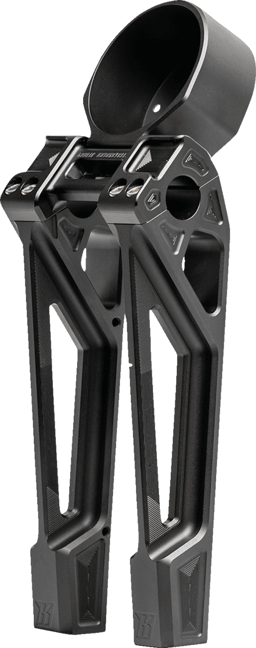 KODLIN USA 0602-1461 Fastback Risers - Includes Clamp & Gauge Bracket - 10" - Black