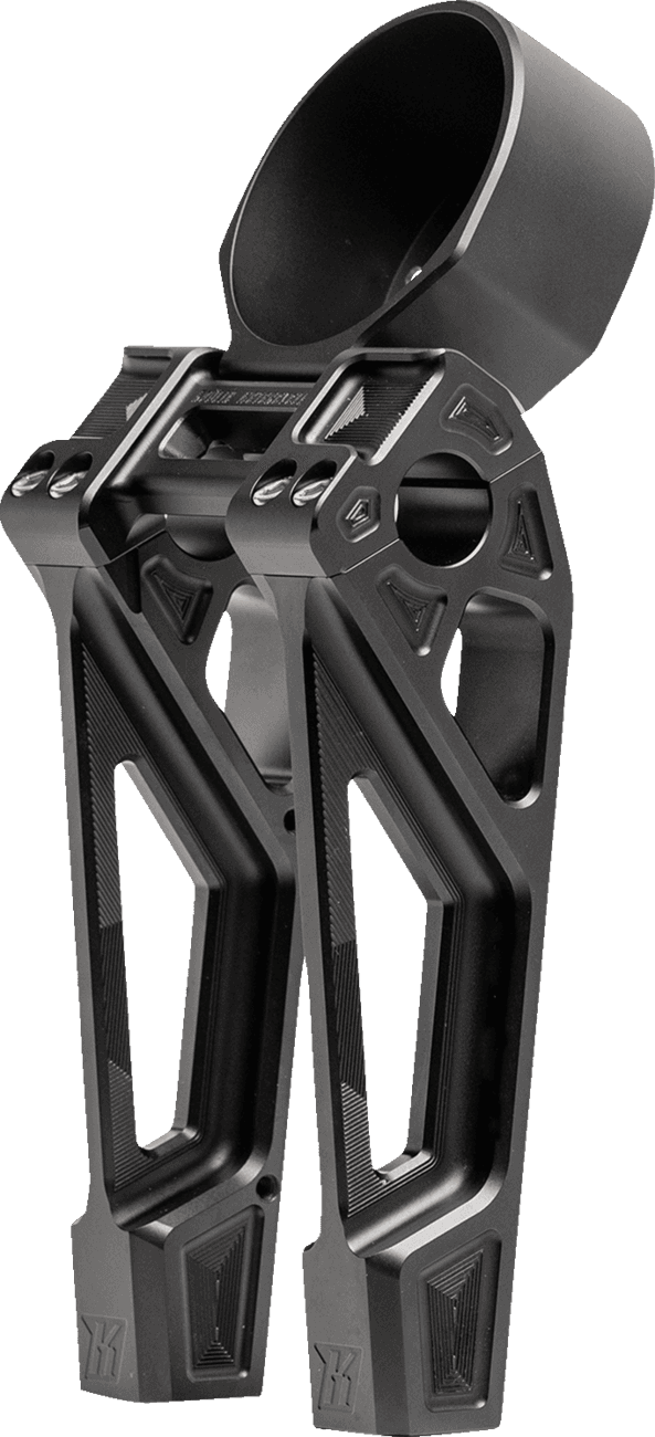 KODLIN USA 0602-1462 Fastback Risers - Includes Clamp & Gauge Bracket - 8" - Black