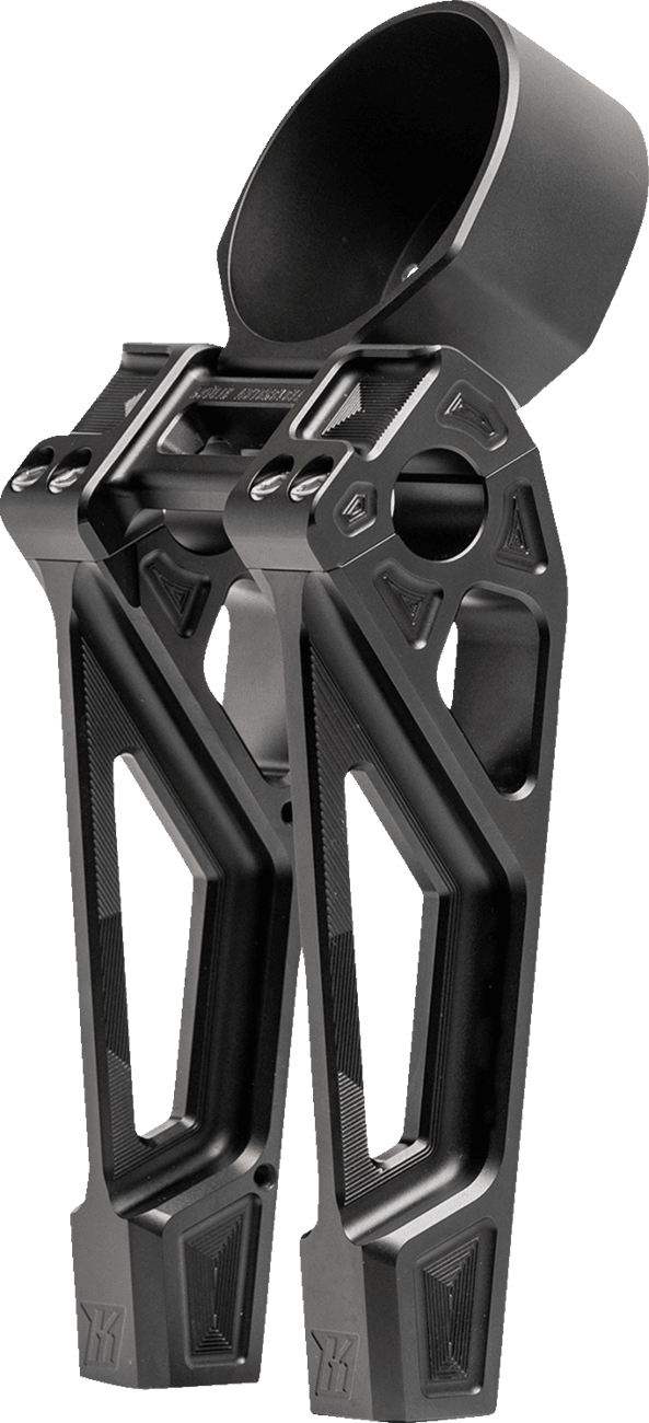 KODLIN USA 0602-1462 Fastback Risers - Includes Clamp & Gauge Bracket - 8" - Black