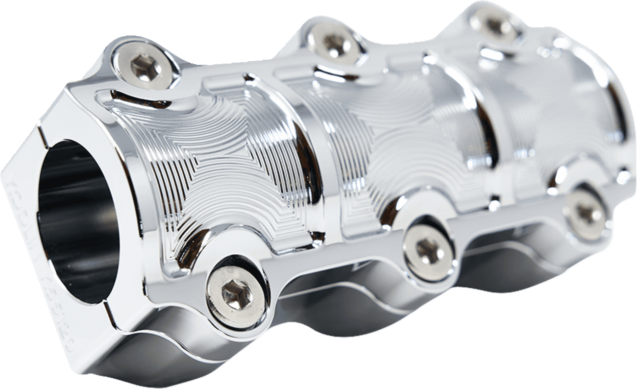 KODLIN USA 0602-1481 Big Block Risers - Includes Clamp - Chrome