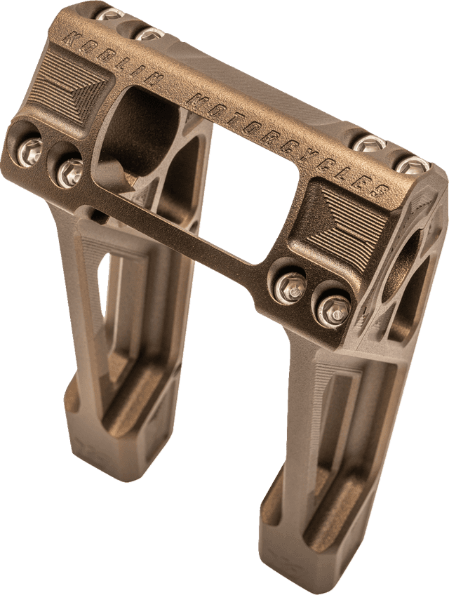 KODLIN USA 0602-1521 Fastback Risers - 8" - Bronze — image 4 of 4