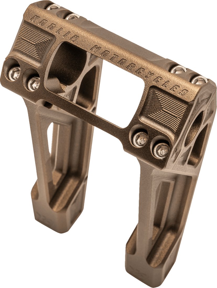 KODLIN USA 0602-1521 Fastback Risers - 8" - Bronze — image 4 of 4