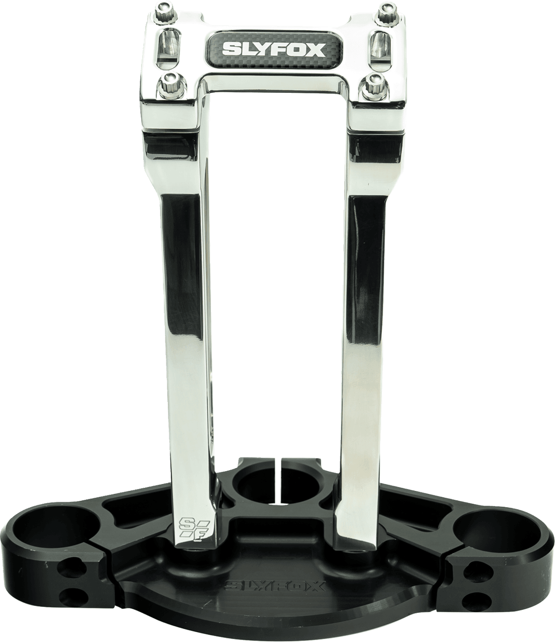 SLYFOX 06021528 Handlebar Riser Kit - Straight - 1" Clamping - 10" Rise - Raw
